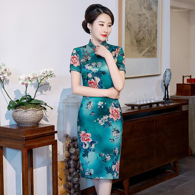 Oversize 5XL Summer Sexy Short Sleeve Elegant Daily Qipao Women Chinese Vintge qipao Dresses Chinese Print Cheongsam Dress1
Oversize 5XL Summer Sexy Short Sleeve Elegant Daily Qipao Women Chinese Vintge qipao Dresses Chinese Print Cheongsam Dress1