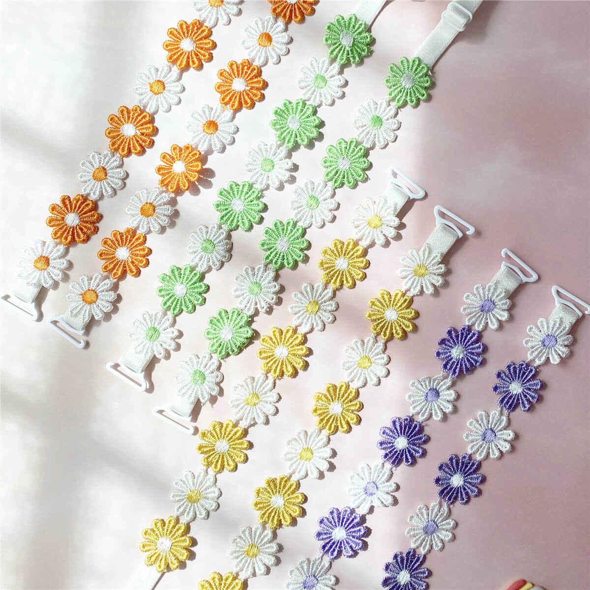 Moly Story Adjustable Decorative Daisy Bra Strap Women Intimates Accessories Lingerie Straps Replacement
Moly Story Adjustable Decorative Daisy Bra Strap Women Intimates Accessories Lingerie Straps Replacement