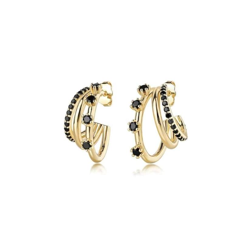 LOZRUNVE Desbloqueio 925 Sterling Silver Pave Black CZ Colored Zirconia Triple Threat Hook Hoop Earring
LOZRUNVE Desbloqueio 925 Sterling Silver Pave Black CZ Colored Zirconia Triple Threat Hook Hoop Earring