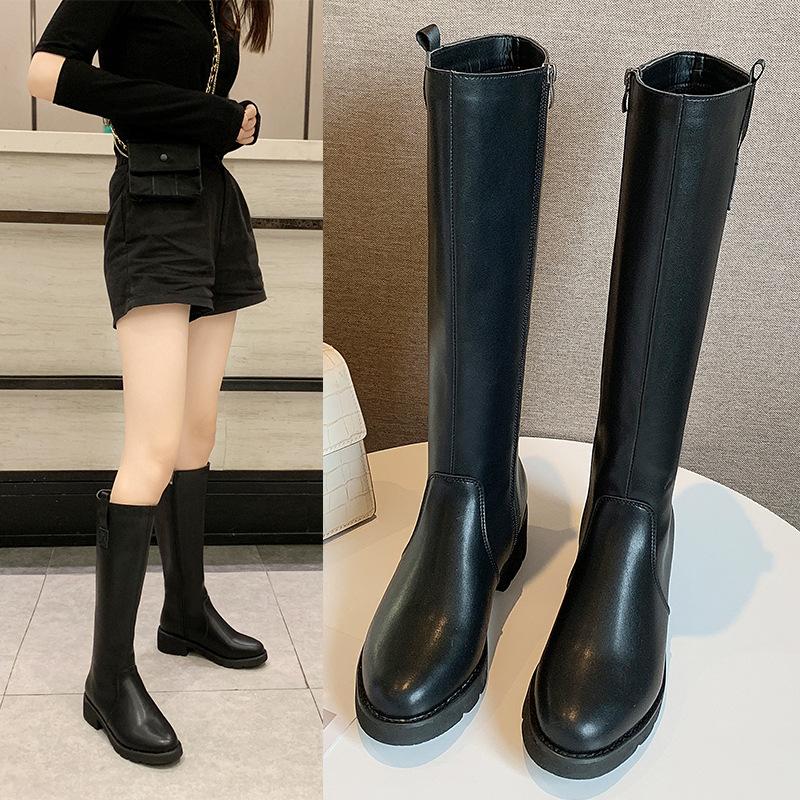 Brand Designer Faux Leather Women Knee High Boots Round Toe Boots Women Long Chunky Block Med Heel Black Size 35-40, Black single
Brand Designer Faux Leather Women Knee High Boots Round Toe Boots Women Long Chunky Block Med Heel Black Size 35-40, Black single