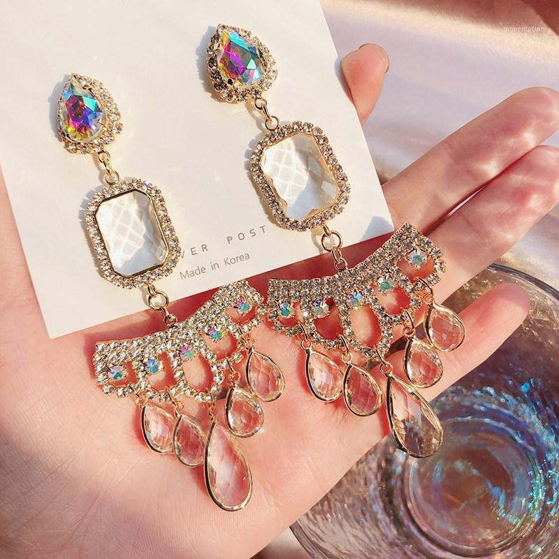 MENGJIQIAO New Korean Luxury Square Watetdrop Crystal Tassel Drop Earrings For Women Temperament Statement Pendientes Jewelry1
MENGJIQIAO New Korean Luxury Square Watetdrop Crystal Tassel Drop Earrings For Women Temperament Statement Pendientes Jewelry1