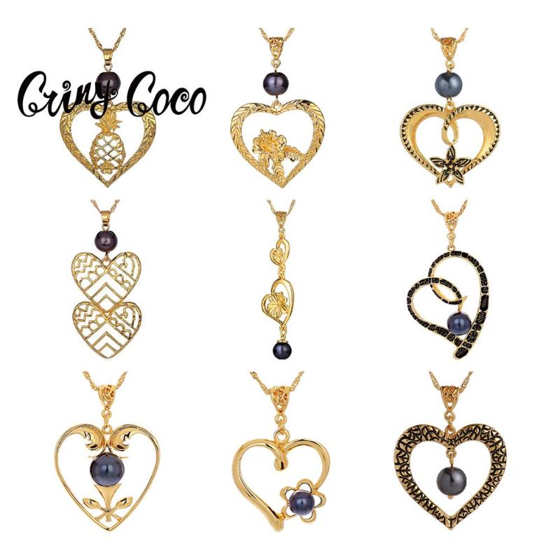 Cring Coco Hawaiian Heart Pendant Necklace for Women 2020 Original Design Gold Plated Pearl Chain Geometric Necklaces Wholesale
Cring Coco Hawaiian Heart Pendant Necklace for Women 2020 Original Design Gold Plated Pearl Chain Geometric Necklaces Wholesale