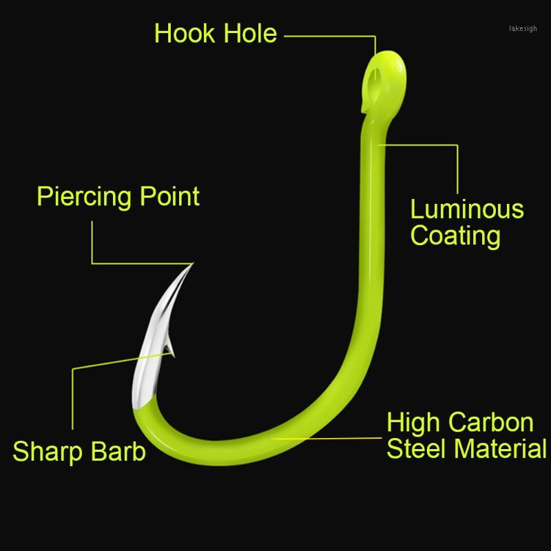 High Carbon Steel Luminous Fishhook Fishing Hooks Carbon Steel Glow In Night Fishing Hooks #8 / #9 / #10 #11 #12 #131
High Carbon Steel Luminous Fishhook Fishing Hooks Carbon Steel Glow In Night Fishing Hooks #8 / #9 / #10 #11 #12 #131