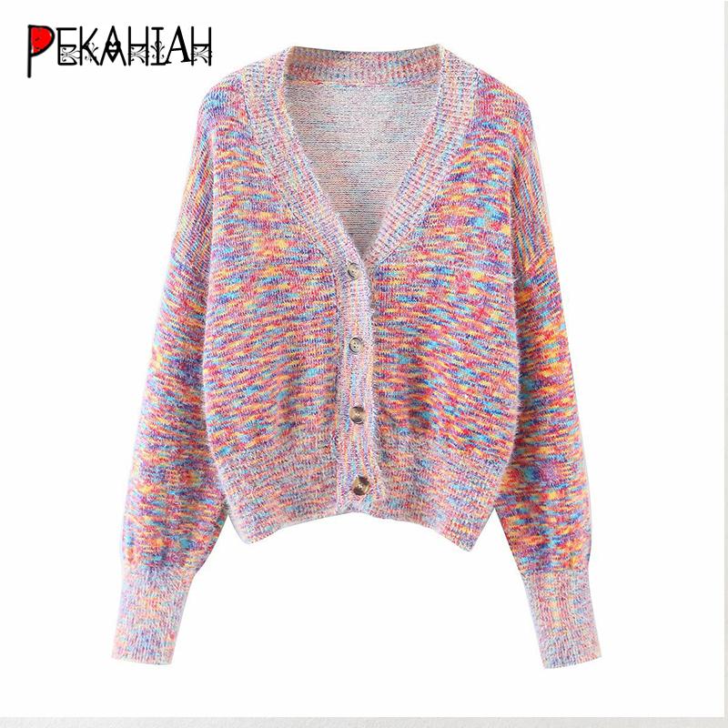Famale Clothing Fashion Slim V-Neck Knitted Sweater Casual Loose Seet Cute Warm Cardigan Sweater Lady Elegant Chic Top Winter, Multi 
Famale Clothing Fashion Slim V-Neck Knitted Sweater Casual Loose Seet Cute Warm Cardigan Sweater Lady Elegant Chic Top Winter, Multi