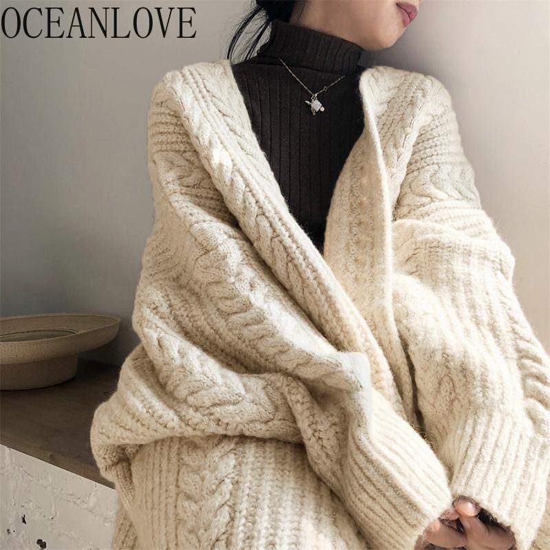 OCEANLOVE Thick Warm Women Cardigans 2020 Winter Clothes Solid Vintage Loose Mujer Chaqueta Korean Sweaters Fashion 18975, Gray
OCEANLOVE Thick Warm Women Cardigans 2020 Winter Clothes Solid Vintage Loose Mujer Chaqueta Korean Sweaters Fashion 18975, Gray