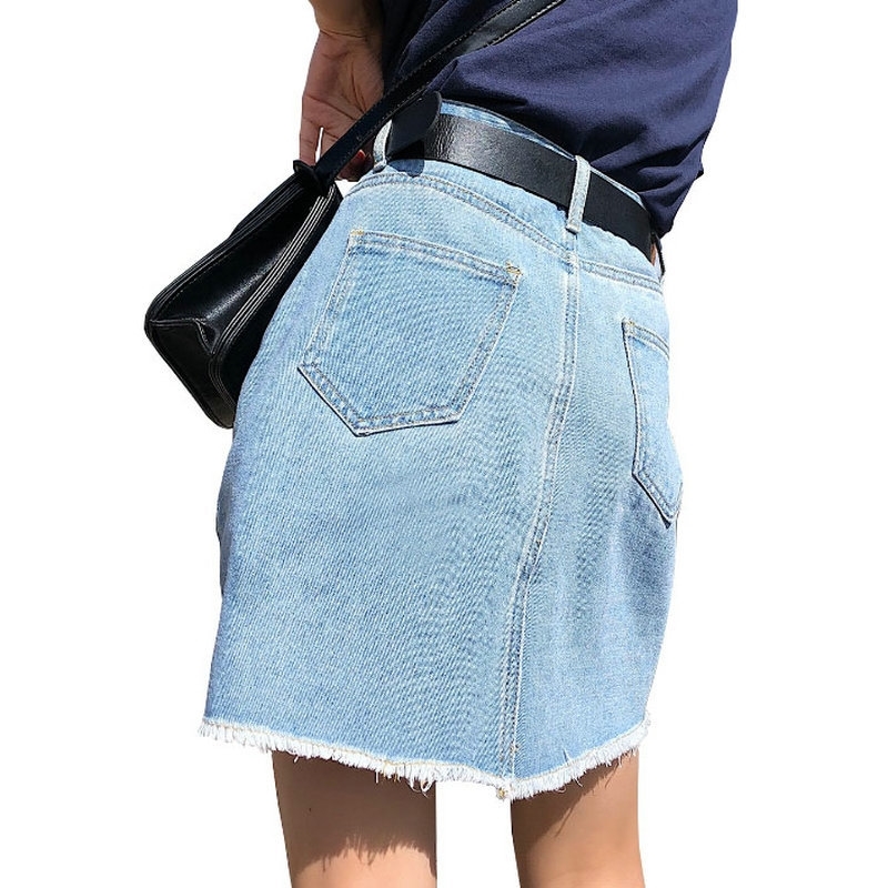 BOBOKATEER Plus Size Denim Women Skirts Womens Summer Sexy Mini High Waist Black Jean Skirt Female Jupe Falda Fashion Y200326, Blue
BOBOKATEER Plus Size Denim Women Skirts Womens Summer Sexy Mini High Waist Black Jean Skirt Female Jupe Falda Fashion Y200326, Blue