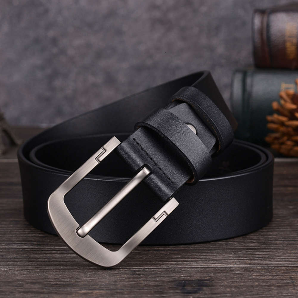 Popular men's leather belt, leather belt, pin buckle, leisure antique trouser belt, Black
Popular men's leather belt, leather belt, pin buckle, leisure antique trouser belt, Black