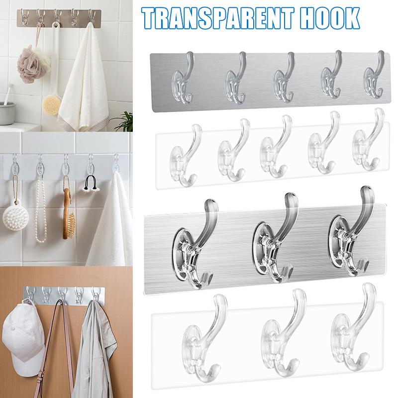 Transparent Adhesive Seamless Wall Hooks Strong Non Marking Sticking Hook Waterproof Oil-proof No Punching Hooks QP2
Transparent Adhesive Seamless Wall Hooks Strong Non Marking Sticking Hook Waterproof Oil-proof No Punching Hooks QP2