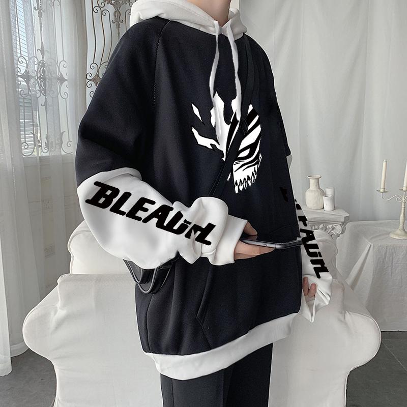Men's Hoodies & Sweatshirts Harajuku Anime Manga Bleach Kurosaki Ichigo Mask Graphic Hip Hop Long Sleeve Oversized Men Patchwork Winter, Black
Men's Hoodies & Sweatshirts Harajuku Anime Manga Bleach Kurosaki Ichigo Mask Graphic Hip Hop Long Sleeve Oversized Men Patchwork Winter, Black