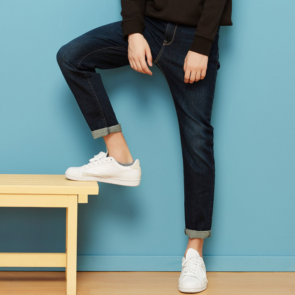 Metersbonwe Men Jeans Skinny Streetwear Light Blue Pants Slim Trousers Youth New Casual Trend Slim Jeans Mens 201123