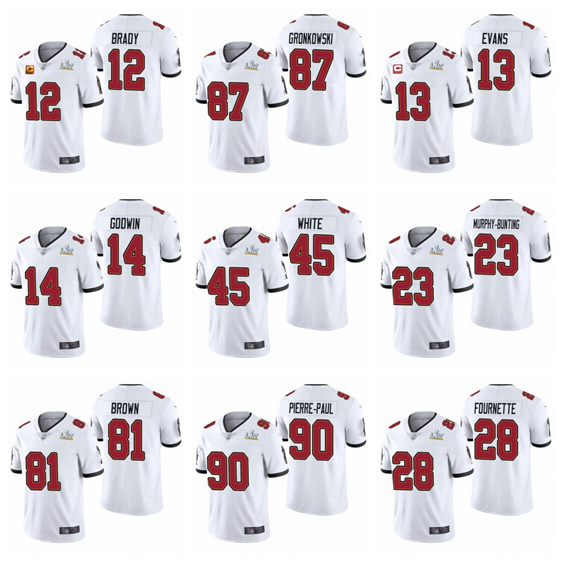 12 Tom Brady 87 Rob Gronkowski 13 Evans 14 Godwin Tampas Bay Super Buccaneer Men White Bowl Limited Football Jersey, Black
12 Tom Brady 87 Rob Gronkowski 13 Evans 14 Godwin Tampas Bay Super Buccaneer Men White Bowl Limited Football Jersey, Black