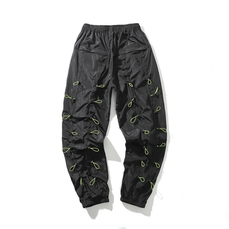 IEFB /men's and women's wear High-quality functional drawstring Sweatpants autumn streetwear new casual loose pants 9Y1317 201027