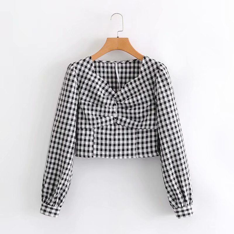 Designer Clothing Women' Shirts Winter Hedging Fashion Women' High-quality Simple Casual Square Collar Plaid Slim-fitting Pullover Shirt, Black
Designer Clothing Women' Shirts Winter Hedging Fashion Women' High-quality Simple Casual Square Collar Plaid Slim-fitting Pullover Shirt, Black
