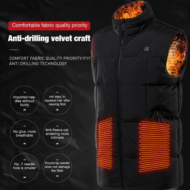 USB Heating Carbon Fiber Electric Warm Vest For Winter Outdoor Camping Hiking Electric Heated Vest 3 Temperature Levels Safe Hot, 2xl
USB Heating Carbon Fiber Electric Warm Vest For Winter Outdoor Camping Hiking Electric Heated Vest 3 Temperature Levels Safe Hot, 2xl