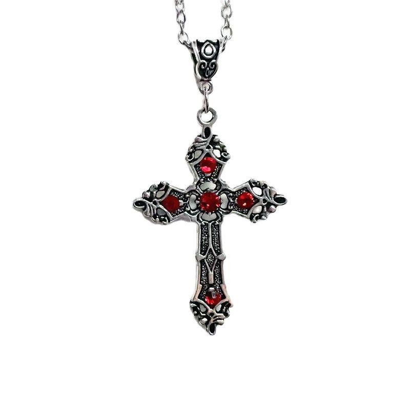 Pendant Necklaces Goth Large Christian Baroque Cross Necklace Crystal Crucifix Easter Jewelry Bejeweled Gift For Friends
Pendant Necklaces Goth Large Christian Baroque Cross Necklace Crystal Crucifix Easter Jewelry Bejeweled Gift For Friends