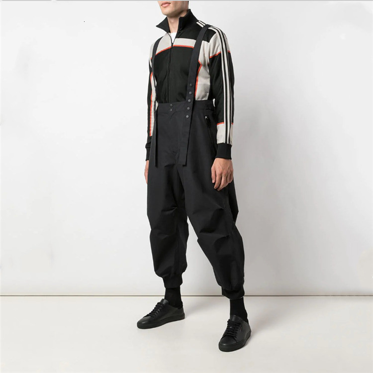 2021 New S-6xl!! Spring Autumn Korean Version of Pants with Suspenders Baggy Male Fashion Overalls 9121, Black 
2021 New S-6xl!! Spring Autumn Korean Version of Pants with Suspenders Baggy Male Fashion Overalls 9121, Black