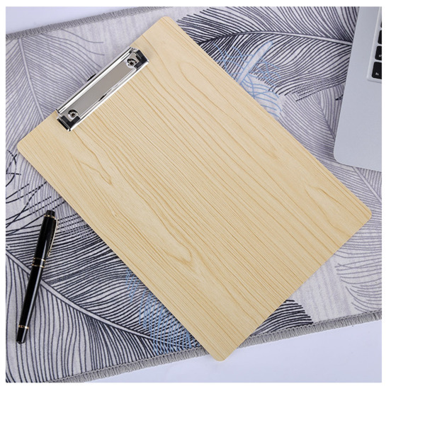 A5 Clipboard Writing Pad File Wooden File Clip Board Portable Menu Clipboard With Plate Clip Office Bill Menu Writing Board