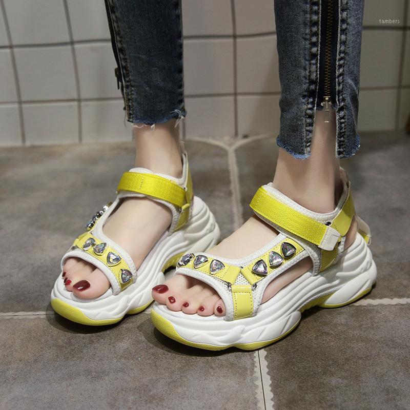 big Rhinestone Platform Sandals Women Open Toe Wedge Sandals Women Shoes Summer Trendy Beach Shoes Black Yellow 20201, White
big Rhinestone Platform Sandals Women Open Toe Wedge Sandals Women Shoes Summer Trendy Beach Shoes Black Yellow 20201, White