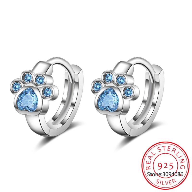 Luxury Elegant Style Jewelry Blue Crystal 925 Sterling Silver Earrings For Women Cute Dog Hoops Earrings FQL20011
Luxury Elegant Style Jewelry Blue Crystal 925 Sterling Silver Earrings For Women Cute Dog Hoops Earrings FQL20011