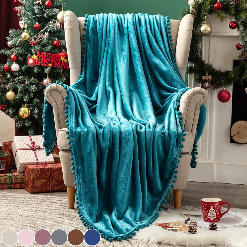 Home Soft Solid Crystal Velvet Pompom Warm Blanket Throw Sheet with Tassels Balls Sofa Bedding Baby Blanket Smooth Portable D30
Home Soft Solid Crystal Velvet Pompom Warm Blanket Throw Sheet with Tassels Balls Sofa Bedding Baby Blanket Smooth Portable D30