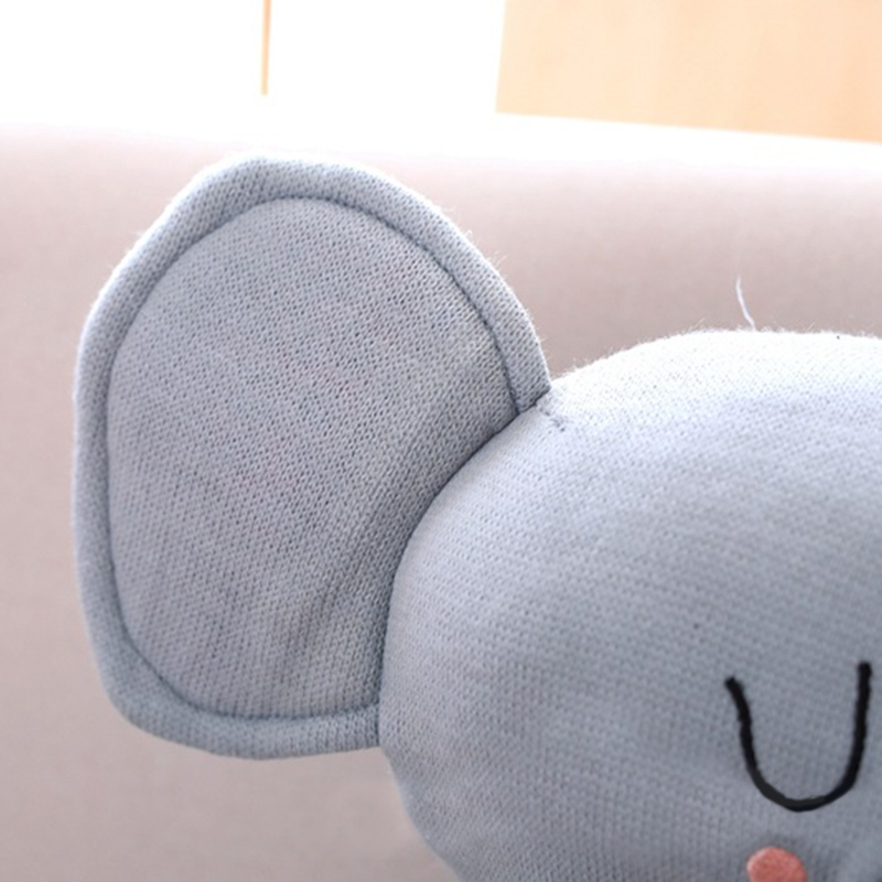 Cute Elephant Rabbit Pillows for Baby Girl Soft Stuffed Animal Toy Baby Bed Cushion Pillow Baby Room Decoration Kids Gift LJ201014