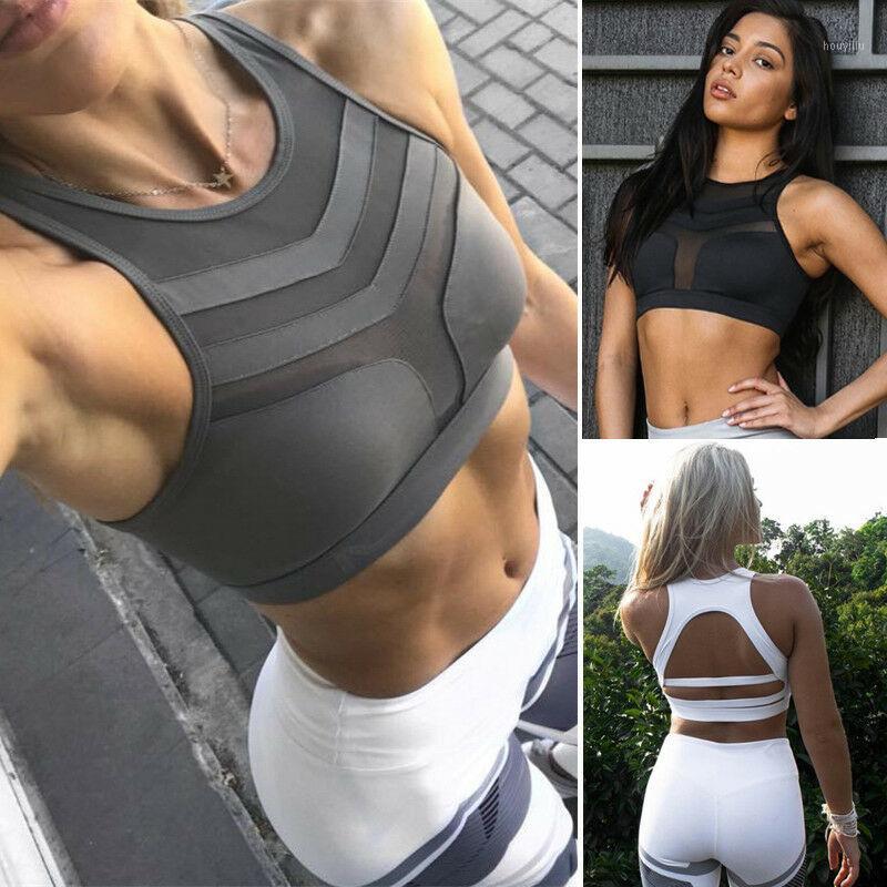 Sexy Mesh Women's Yoga Crop Tops Female Fitness Stretch Slim Fit Gym Workout Tank Top Ladies Seamless Quick Dry Sports Yoga Bra1, Black
Sexy Mesh Women's Yoga Crop Tops Female Fitness Stretch Slim Fit Gym Workout Tank Top Ladies Seamless Quick Dry Sports Yoga Bra1, Black