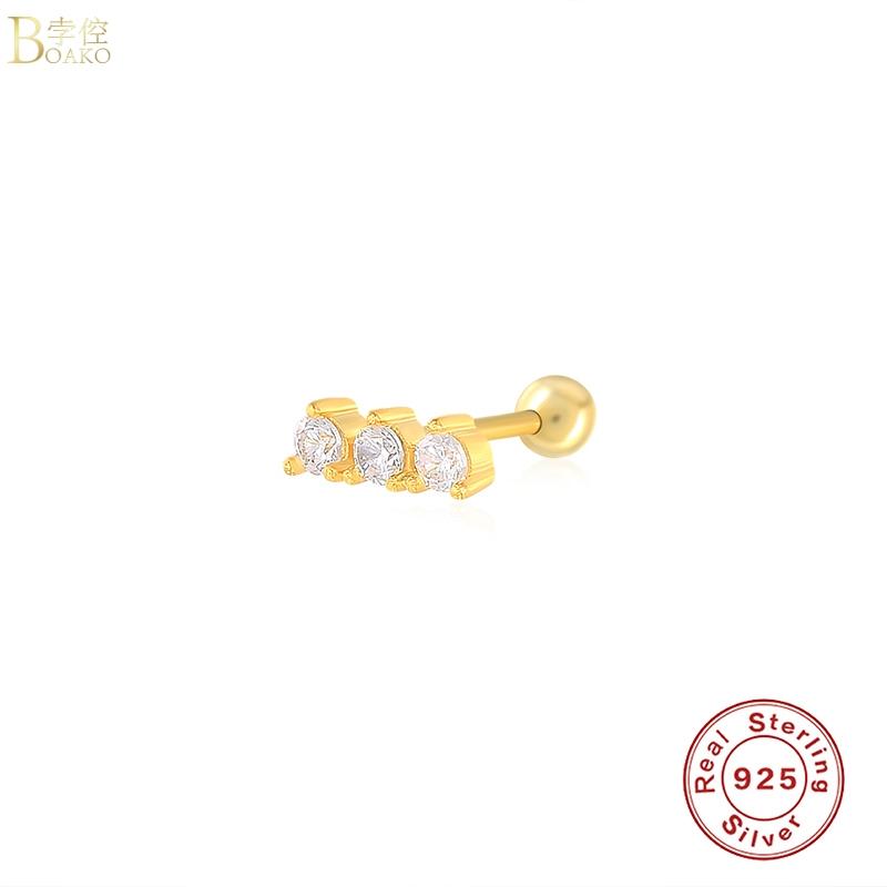 BOAKO Earrings 2021 Trend 3 Diamonds Hoop Earrings Silver 925 Stud Girl Earring Piercing Natural Style Ear Cuff #12.7
BOAKO Earrings 2021 Trend 3 Diamonds Hoop Earrings Silver 925 Stud Girl Earring Piercing Natural Style Ear Cuff #12.7