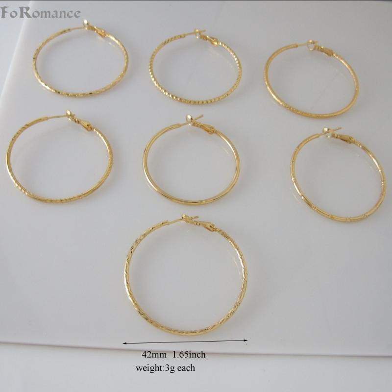 SEVEN STYLES IN SAME SIZE DIFFERENT PATTERN YELLOW GOLD COLOR GP HOOP 42MM PLAIN STAR MOON SNAKE EARRING
SEVEN STYLES IN SAME SIZE DIFFERENT PATTERN YELLOW GOLD COLOR GP HOOP 42MM PLAIN STAR MOON SNAKE EARRING