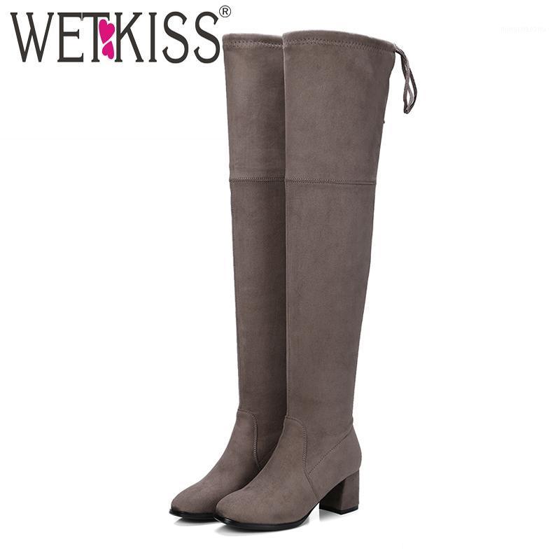 WETKISS Thick High Heels Flock Woman Boot Stretch Lady Long Over The Knee Boot Fashion Female Shoes Autumn Women Big Size 34-431, Light gray
WETKISS Thick High Heels Flock Woman Boot Stretch Lady Long Over The Knee Boot Fashion Female Shoes Autumn Women Big Size 34-431, Light gray