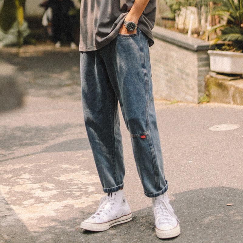 Jeans Men's Tide Brand Korean Trend Straight Loose All-match Cropped Pants Autumn Casual Pants, Black
Jeans Men's Tide Brand Korean Trend Straight Loose All-match Cropped Pants Autumn Casual Pants, Black