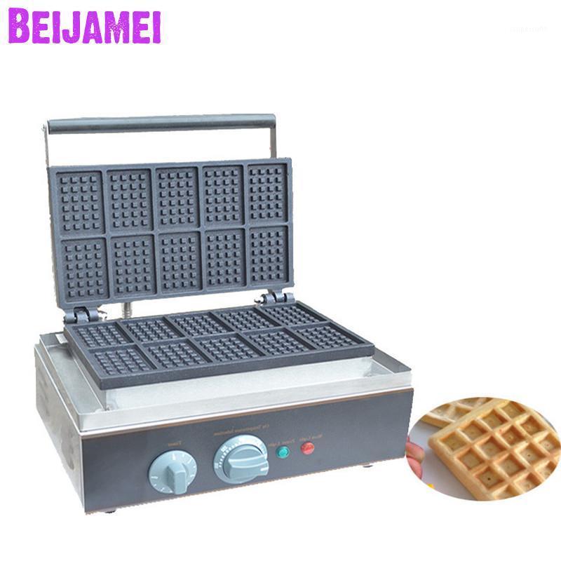 BEIJAMEI Electric 1 head 10 pieces Waffle Maker Machine Industrial Commercial Square Waffle Making Machines For Sale1
BEIJAMEI Electric 1 head 10 pieces Waffle Maker Machine Industrial Commercial Square Waffle Making Machines For Sale1