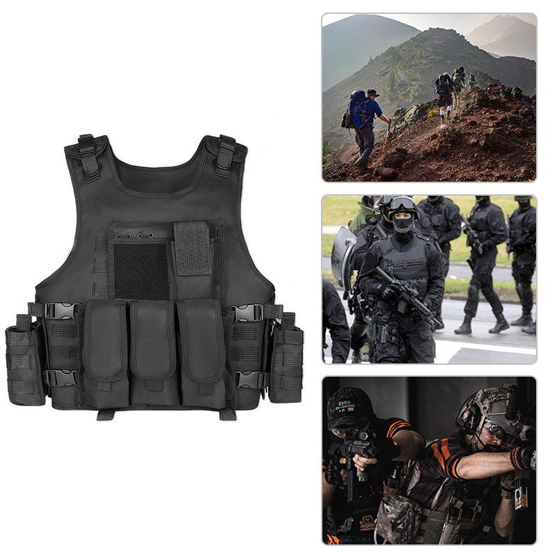 Tactical Vest Molle Multifunctional Combat Assault Outdoor Plate Carrier Hunting CS Army Armor Vest, Black
Tactical Vest Molle Multifunctional Combat Assault Outdoor Plate Carrier Hunting CS Army Armor Vest, Black