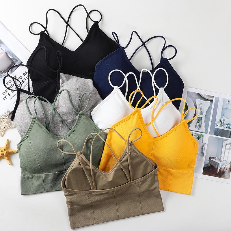 NEW Women Cotton Crop Tops Sling Vest Cross Straps Sexy Lingerie Active Padded Underwear For Girls Tube Tanks Sports Camisole #F
NEW Women Cotton Crop Tops Sling Vest Cross Straps Sexy Lingerie Active Padded Underwear For Girls Tube Tanks Sports Camisole #F