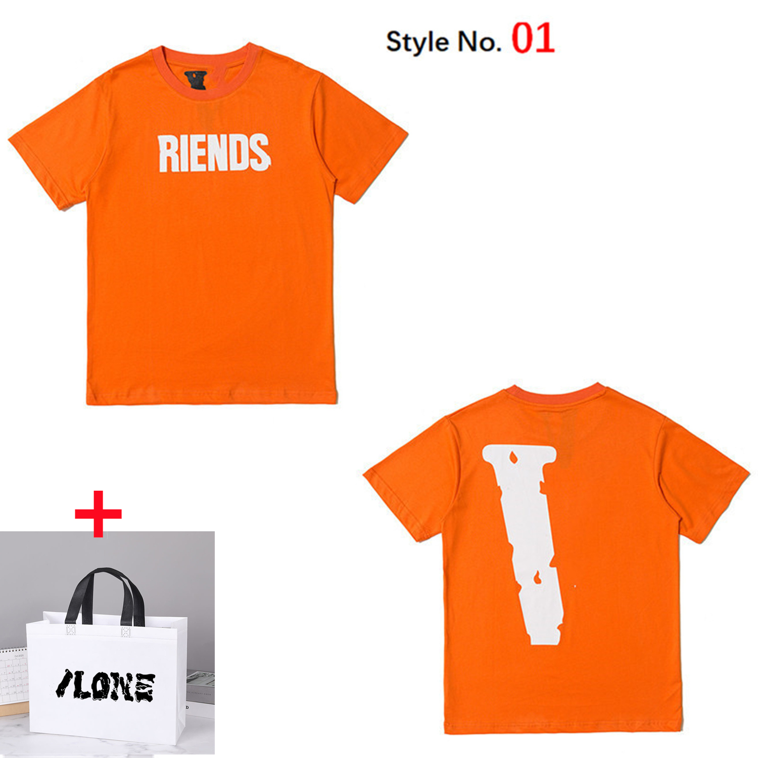 8 22ss High-quality men's T-shirts women's tops summer high-end V letter printing ins trend men and women the same style, White;black
8 22ss High-quality men's T-shirts women's tops summer high-end V letter printing ins trend men and women the same style, White;black