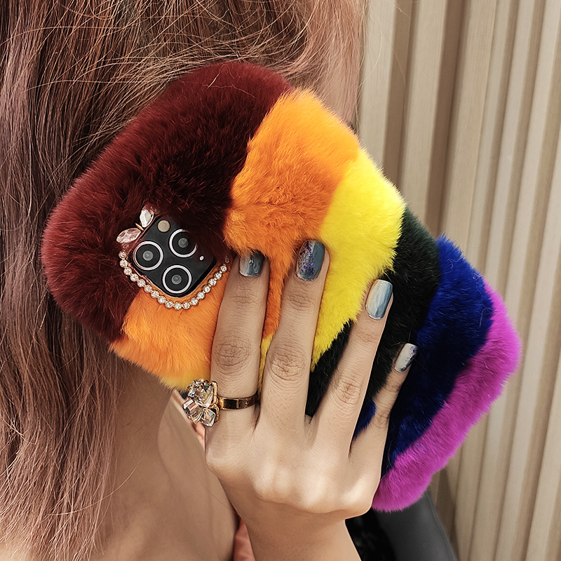 Luxury Fashion Colorful Rainbow Super Soft Real Rabbit Fur Cases Cover For Samsung Galaxy Note 20 10 9 8 S21 S20 FE Ultra S10E S10 Lite S9 S8 Plus
Luxury Fashion Colorful Rainbow Super Soft Real Rabbit Fur Cases Cover For Samsung Galaxy Note 20 10 9 8 S21 S20 FE Ultra S10E S10 Lite S9 S8 Plus