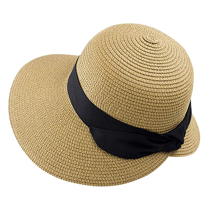 Women's Sun Hat Wide Brim Foldable Straw Hats Summer Travel Beach Cap, Brown
Women's Sun Hat Wide Brim Foldable Straw Hats Summer Travel Beach Cap, Brown
