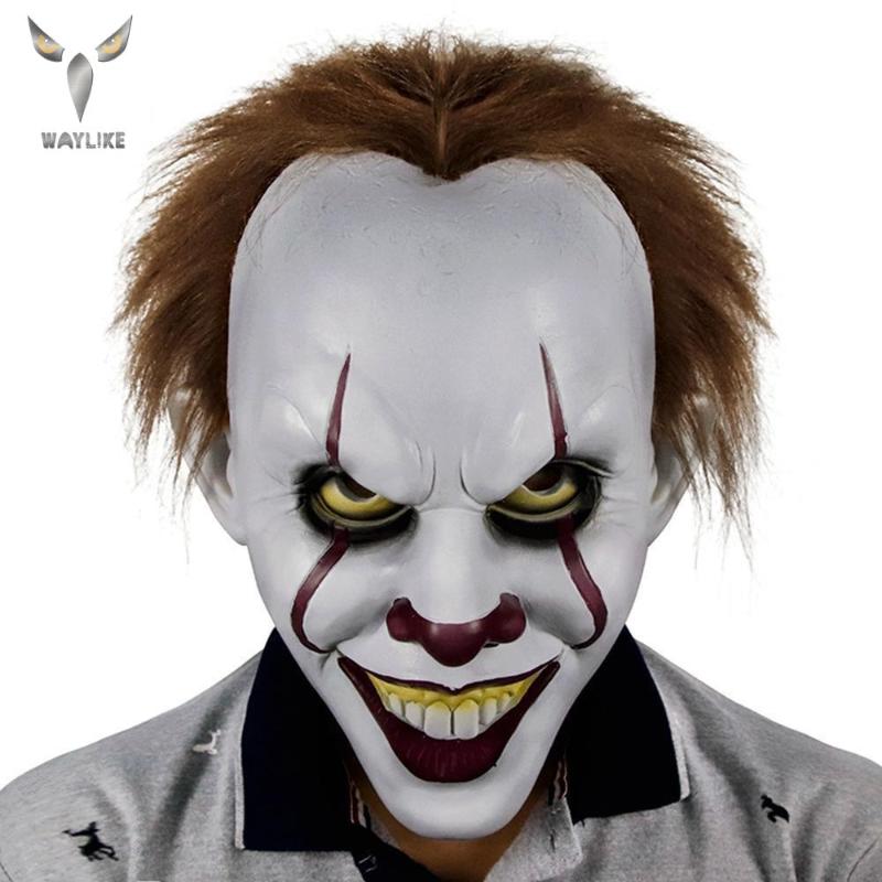 Party Masks Waylike Stephen King's It Mask Pennywise Horror Clown Latex Halloween Scary Lifelike Cosplay Costume Props
Party Masks Waylike Stephen King's It Mask Pennywise Horror Clown Latex Halloween Scary Lifelike Cosplay Costume Props