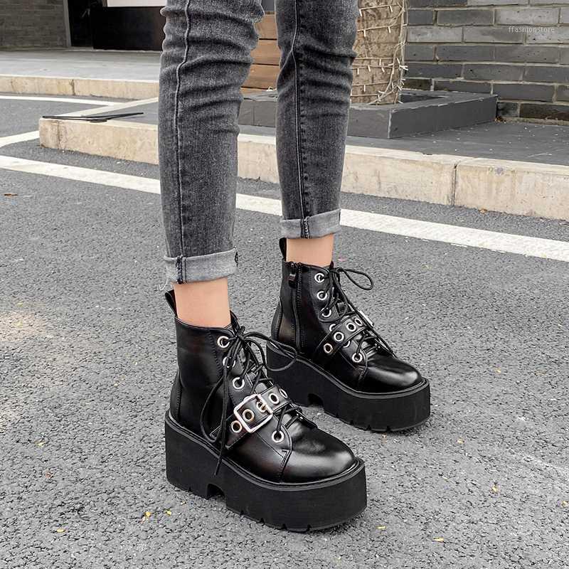 Motorcycle Boots Women Shoes Punk Platform Thick Heel Ankle Boots Lace Up Lady Short Snow Autumn Winter YMB3001, Black
Motorcycle Boots Women Shoes Punk Platform Thick Heel Ankle Boots Lace Up Lady Short Snow Autumn Winter YMB3001, Black