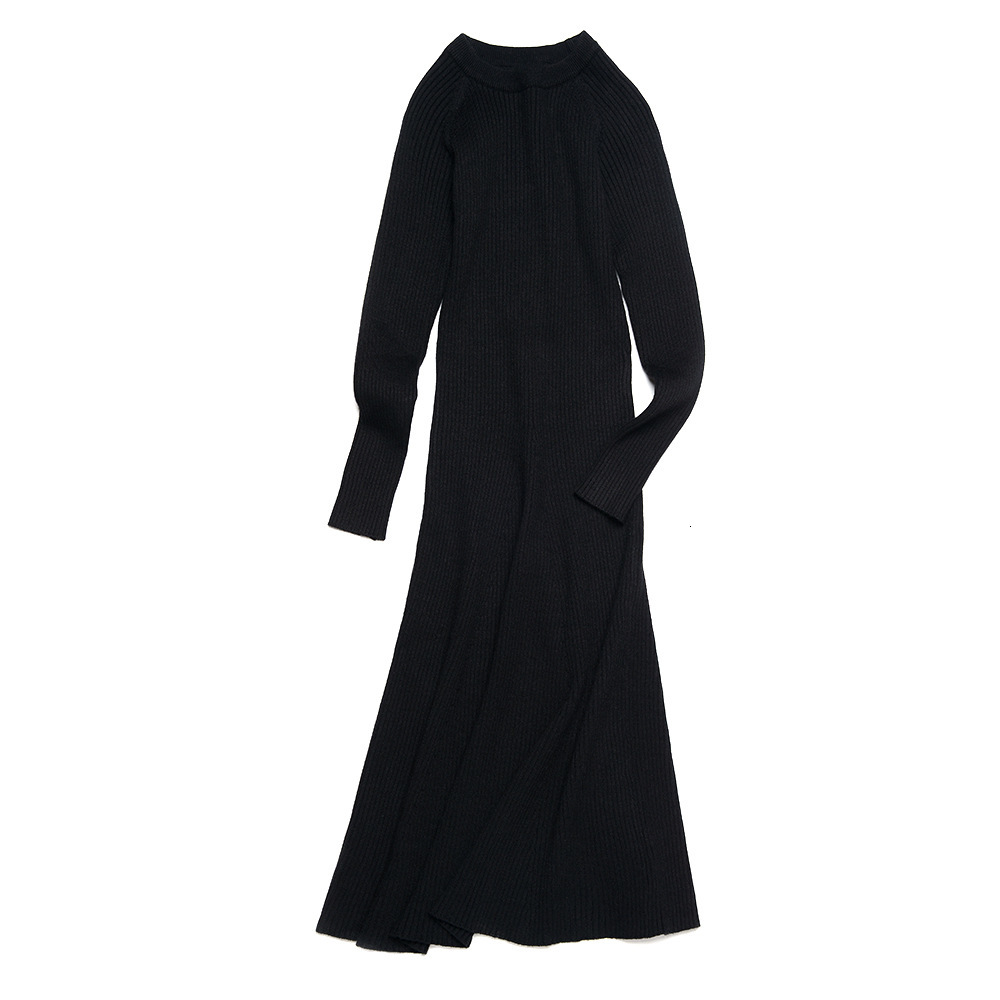 2021 New Thick Warm Women Winter Long Slim Rib Knitted Dress Autumn O-neck Mid-calf Femme Sweater Dresses Tfk3, Gray
2021 New Thick Warm Women Winter Long Slim Rib Knitted Dress Autumn O-neck Mid-calf Femme Sweater Dresses Tfk3, Gray