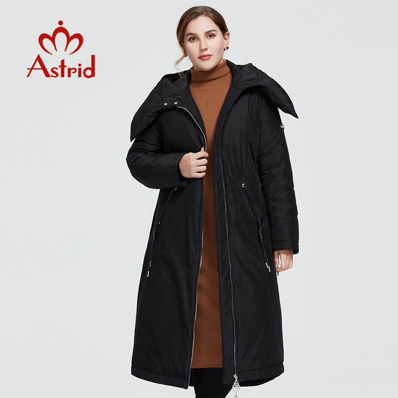 Astrid New Winter Women's coat women warm long parka fashion thick Jacket hooded large sizes lacing female clothing AT-3579 201019
