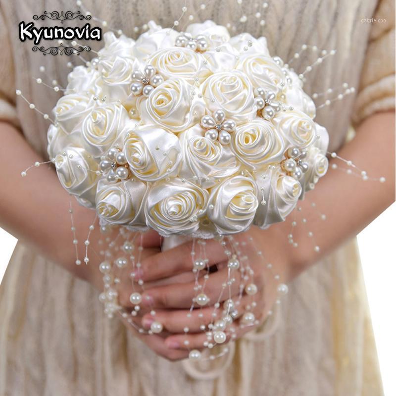 Beautiful In Stock Ivory Ribbon Flowers Stunning Pearls Beaded Bridal Bouquet Bridesmaid Wedding Bouquets Ramo De Novia BY531, White
Beautiful In Stock Ivory Ribbon Flowers Stunning Pearls Beaded Bridal Bouquet Bridesmaid Wedding Bouquets Ramo De Novia BY531, White