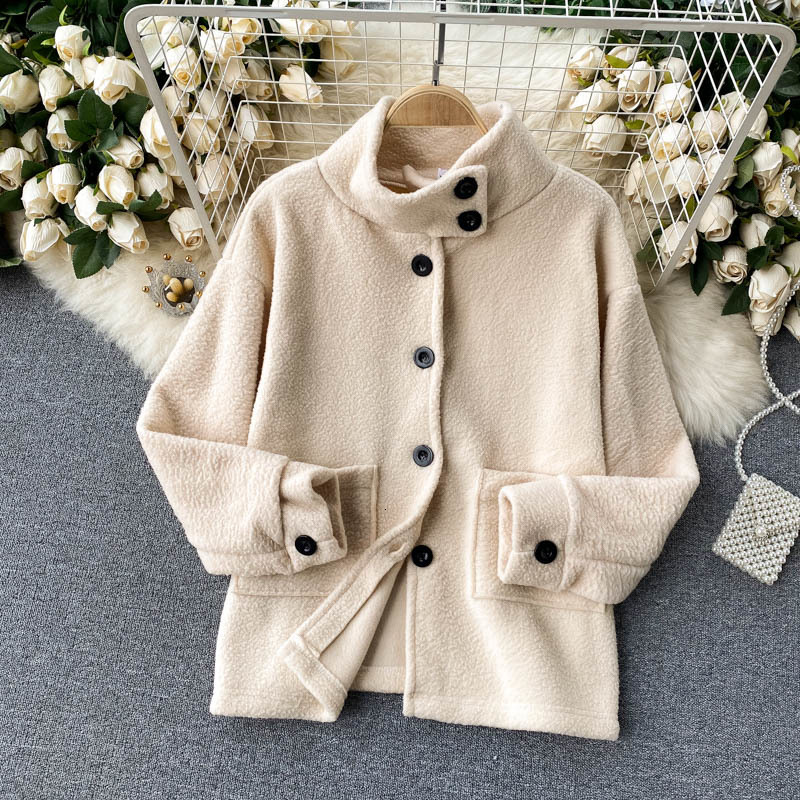 2021 New Spring Lamb Female Leather Jacket Only Collar Breasted Hot Coat Chic Lady Outwear H3XY, Apricot.
2021 New Spring Lamb Female Leather Jacket Only Collar Breasted Hot Coat Chic Lady Outwear H3XY, Apricot.