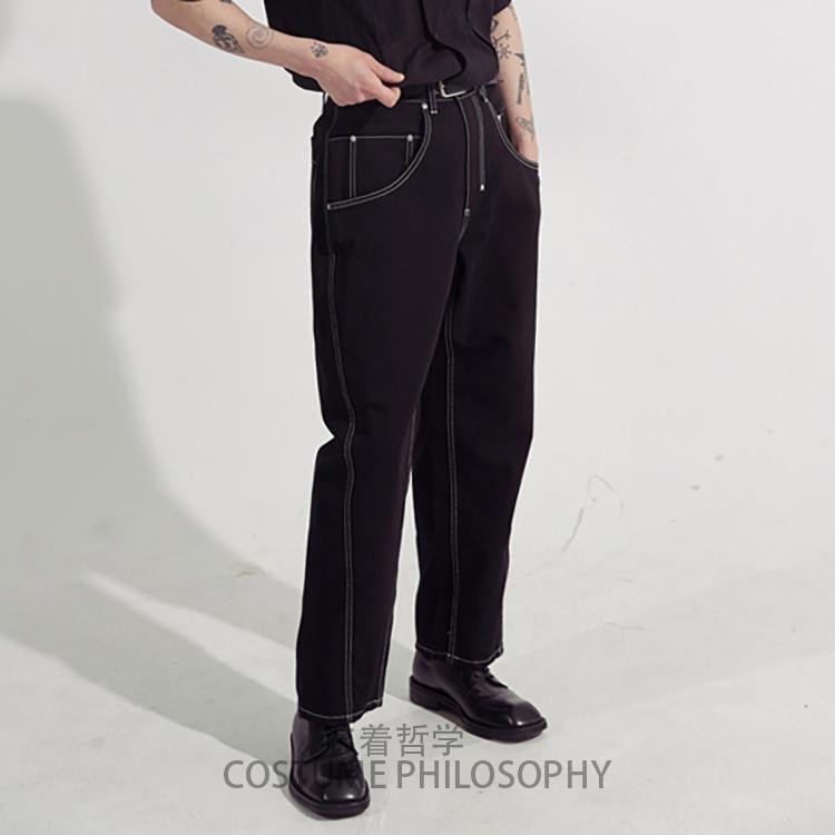 27-46 New 2020 Men's clothing GD Hair Stylist fashion Loose Pressing thread casual Wide Leg Pants plus size singer costumes, Black
27-46 New 2020 Men's clothing GD Hair Stylist fashion Loose Pressing thread casual Wide Leg Pants plus size singer costumes, Black