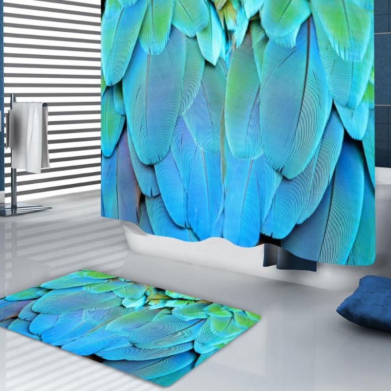 Feather Print Shower Curtain Moldproof Waterproof Bathroom Curtain Luxury Bath Curtains Rideau De Douche Bathroom Product
Feather Print Shower Curtain Moldproof Waterproof Bathroom Curtain Luxury Bath Curtains Rideau De Douche Bathroom Product