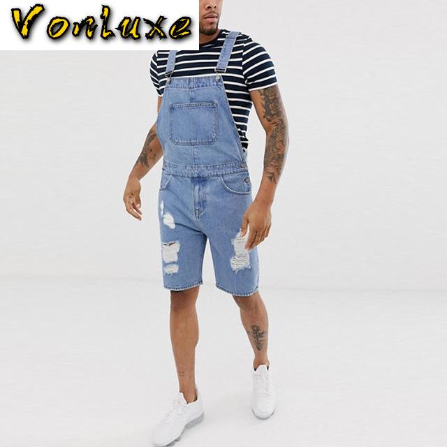 Ripped Jeans Jumpsuit Men Summer Denim Jumpsuits Playsuits Rompers Destroyed Hole Broken Casual Male Overalls Outfit Clothes, Blue
Ripped Jeans Jumpsuit Men Summer Denim Jumpsuits Playsuits Rompers Destroyed Hole Broken Casual Male Overalls Outfit Clothes, Blue