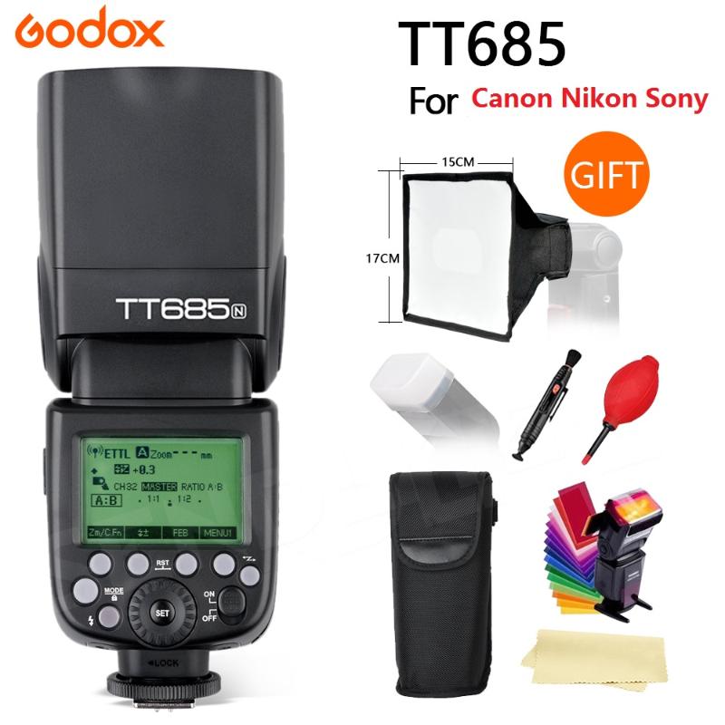 

Godox685-C/N/S/F/O Camera FlashL High Speed GN60 Flash speedlite for Fuji DSLR Camera +gifts