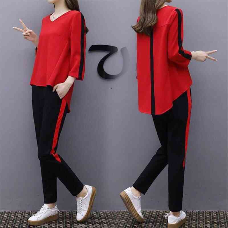 plus size large outfit tracksuit sportswear co-ord set for women 2 piece set winter and pants suit striped red, White
plus size large outfit tracksuit sportswear co-ord set for women 2 piece set winter and pants suit striped red, White
