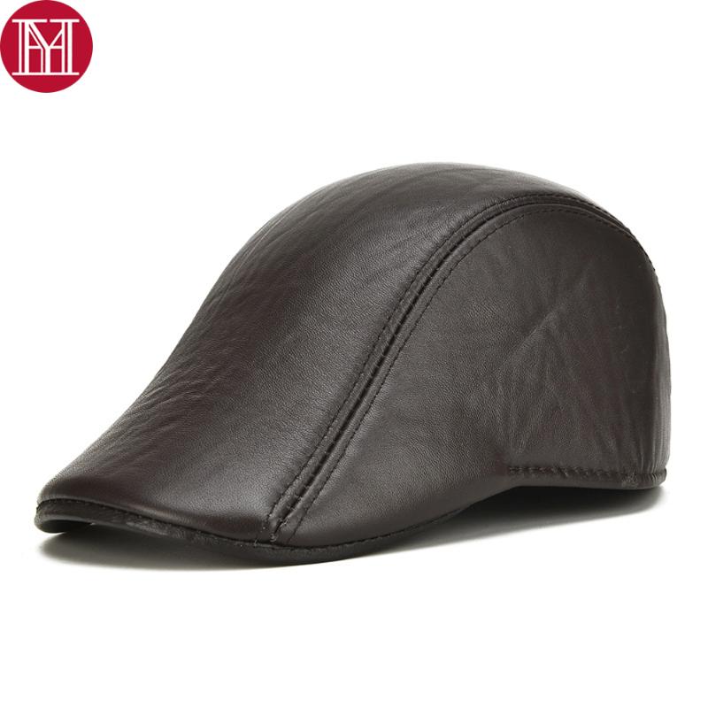 Fall Winter Men Real Genuine Leather Hats Male Casual Real Sheepskin Leather Berets Caps Sheep Skin Visor Newsboy Hat, Brown
Fall Winter Men Real Genuine Leather Hats Male Casual Real Sheepskin Leather Berets Caps Sheep Skin Visor Newsboy Hat, Brown