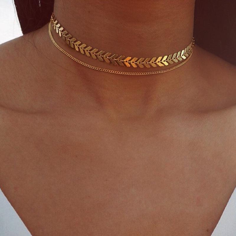 Fashion Necklace Women Long Dangle Necklace Jewelry Fish bone chain Choker boho simple women jewerly 2020 new hot #6
Fashion Necklace Women Long Dangle Necklace Jewelry Fish bone chain Choker boho simple women jewerly 2020 new hot #6