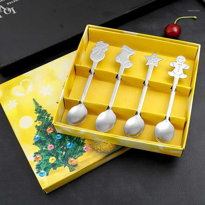 Christmas Tableware 4Pcs Stainless Steel Coffee Spoon Snowman Tree Children Scoop Eat Ice Cream Dessert Scoop Creative Spoon1
Christmas Tableware 4Pcs Stainless Steel Coffee Spoon Snowman Tree Children Scoop Eat Ice Cream Dessert Scoop Creative Spoon1